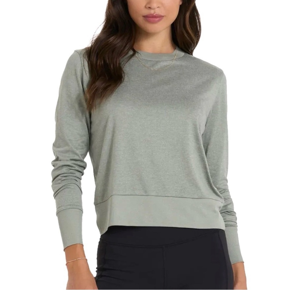 Vuori Like New Daydream Crew In eucalyptus Heather. Size S
